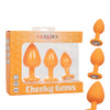 Cheeky Gems 3 pc Plug Set - Orange