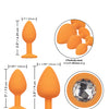 Cheeky Gems 3 pc Plug Set - Orange
