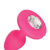 Cheeky Gems Medium Rechargeable Vibrating Probe - Pink