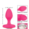 Cheeky Gems Medium Rechargeable Vibrating Probe - Pink