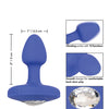 Cheeky Gems Small Rechargeable Vibrating Probe - Blue