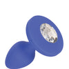 Cheeky Gems Medium Rechargeable Vibrating Probe - Blue
