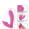 Venus Butterfly Silicone Remote Pulsating Venus G - Pink