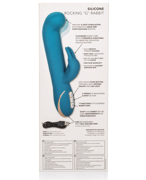Jack Rabbit Signature Silicone Rocking G Rabbits -Teal