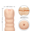 Cheap Thrills The Three-Way Dual Ended Masturbator - Ivory