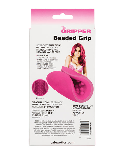The Gripper Beaded Grip - Pink