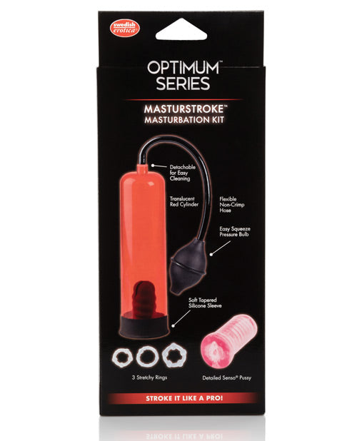 Nick Manning's Masturstroke Masturbation Kit - Red