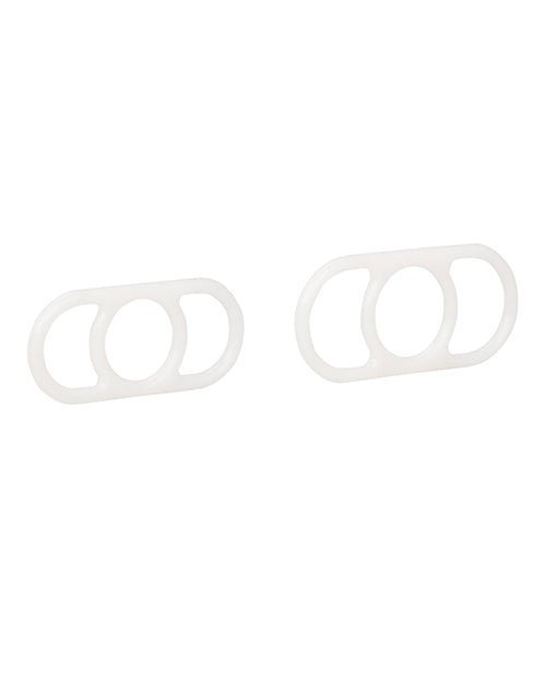 Silicone Erection Enhancers - Pack of 2 White