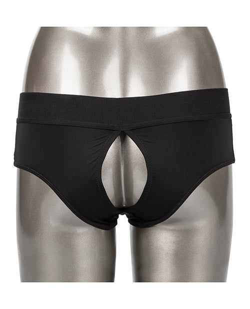 Her Royal Harness Backless Brief 2XL/3XL - Black
