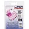Basic Essentials Stretchy Vibrating Bunny Enhancer - Pink