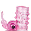 Basic Essentials Stretchy Vibrating Bunny Enhancer - Pink