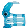 Basic Essentials Double Trouble Vibrating Support System - Blue