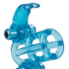 Basic Essentials Double Trouble Vibrating Support System - Blue
