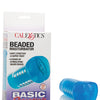 Basic Essentials Beaded Masturbator - Blue
