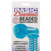 Basic Essentials Beaded Masturbator - Blue