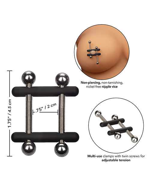 Nipple Grips Power Grip Crossbar Nipple Vices - Black