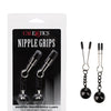 Nipple Grips Weighted Tweezer Nipple Clamps  -Silver