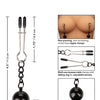 Nipple Grips Weighted Tweezer Nipple Clamps  -Silver