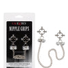 Nipple Grips 4-Point Nipple Press with Bells - Silver