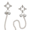 Nipple Grips 4-Point Nipple Press with Bells - Silver