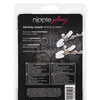 Nipple Play Crystal Nipple Clamps - Clear