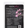 Nipple Play Crystal Chain Nipple Clamps - Pink