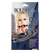 Bound by Diamonds Open Ring Gag - Black