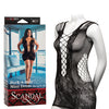 Scandal Plus Size Peek-A-Boo Mini Dress - Black
