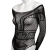 Scandal Plus Size Off the Shoulder Body Suit - Black