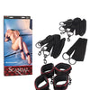 Scandal Bed Restraints - Black/Red