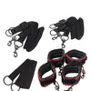 Scandal Bed Restraints - Black/Red