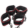 Scandal Bed Restraints - Black/Red