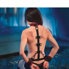 Scandal Collar Body Restraint - Black/Red