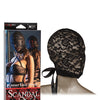 Scandal Corset Lace Hood - Black