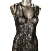 Scandal Plus Sie Strappy Lace Body Suit - Black