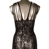 Scandal Plus Sie Strappy Lace Body Suit - Black