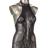 Scandal Plus Sie Halter Lace Body Suit - Black