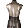 Scandal Plus Sie Halter Lace Body Suit - Black