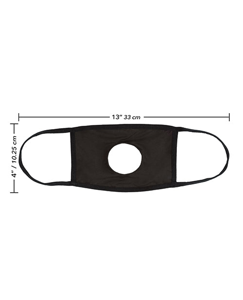 Foreplay Accessories BJ 69 Open Mouth Mask - Black