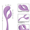 Elle Liquid Silicone Dual Flicker - Purple