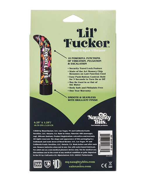 Naughty Bits Lil' Fucker Mini G Spot Vibrator - Multi Color