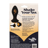 Naughty Bits Shake Your Ass Petite Vibrating Butt Plug - Black