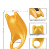 Naughty Bits Horny AF Vibrating Cock Ring - Gold
