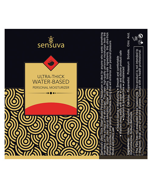 Sensuva Ultra Thick Water Based Personal Moisturizer 4.23 oz - Assorted Scents