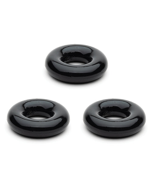 Sport Fucker Chubby Cockring Pack of 3 - Black