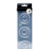 Sport Fucker Chubby Cockring Pack of 3 - Clear