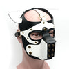 665 Bondage Pup Hood -  O/S Black/White