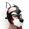 665 Playful Pup Hood - O/S Red/White/White