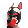 665 Playful Pup Hood - O/S Black/White/Red