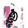 Sport Fucker Cellmate FlexiSpike Chastity Cage - Size 4 Black/Pink
